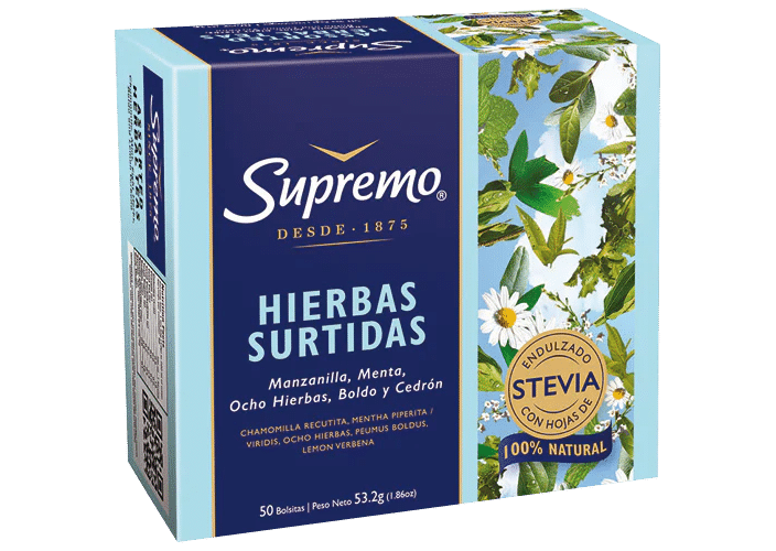 HIERBAS SURTIDAS 50B STEVIA
