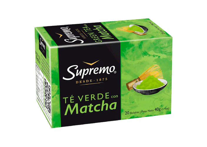 TÉ VERDE CON MATCHA 20 BOLSITAS