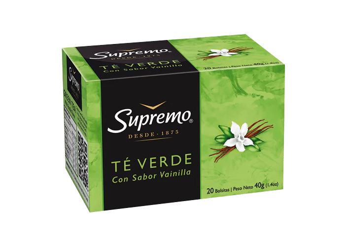 TÉ VERDE CON VAINILLA 20 BOLSITAS
