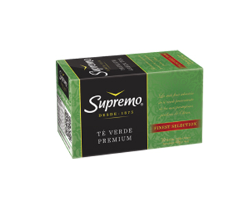 Té verde Supremo 40 g, 20 bolsitas, premium